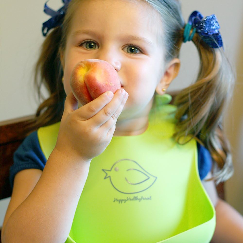 Silicone Baby Bibs Easily Wipe Clean  Comfortable Soft Waterproof Bib Keeps Stains Off, Set of 2 Colors - Image 5